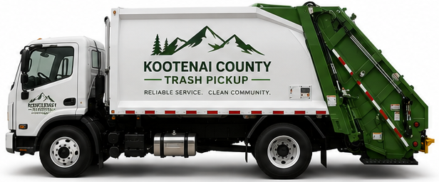 Kootenai County Trash Pickup collection truck